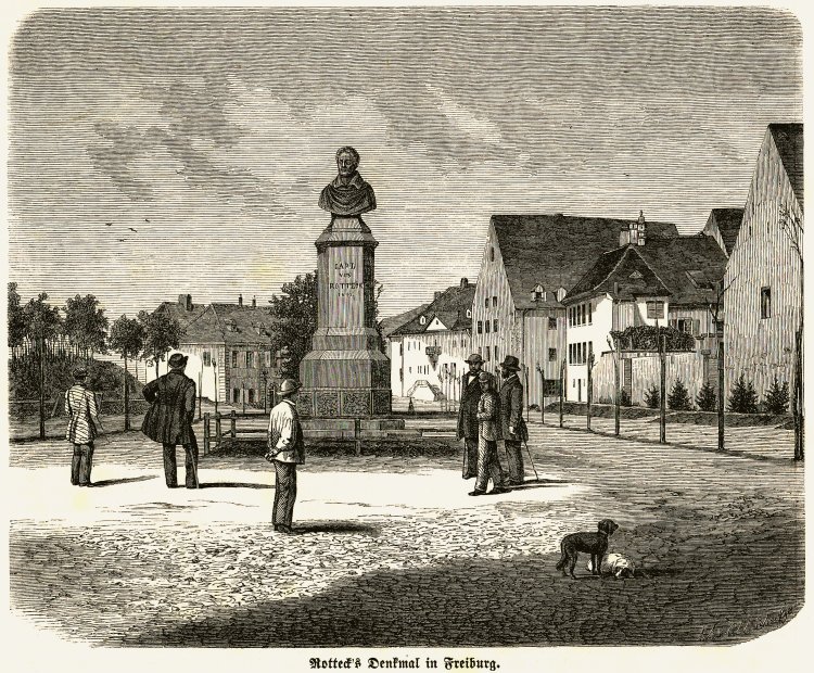 Rotteckdenkmal 1862